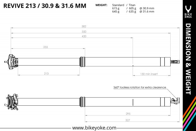 Bike yoke store revive 160